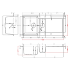 Easy 475 Granite Composite 1.5 Bowl Kitchen Sink - All Colours