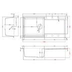 Easy 480 Granite Composite 1 Bowl Kitchen Sink - All Colours