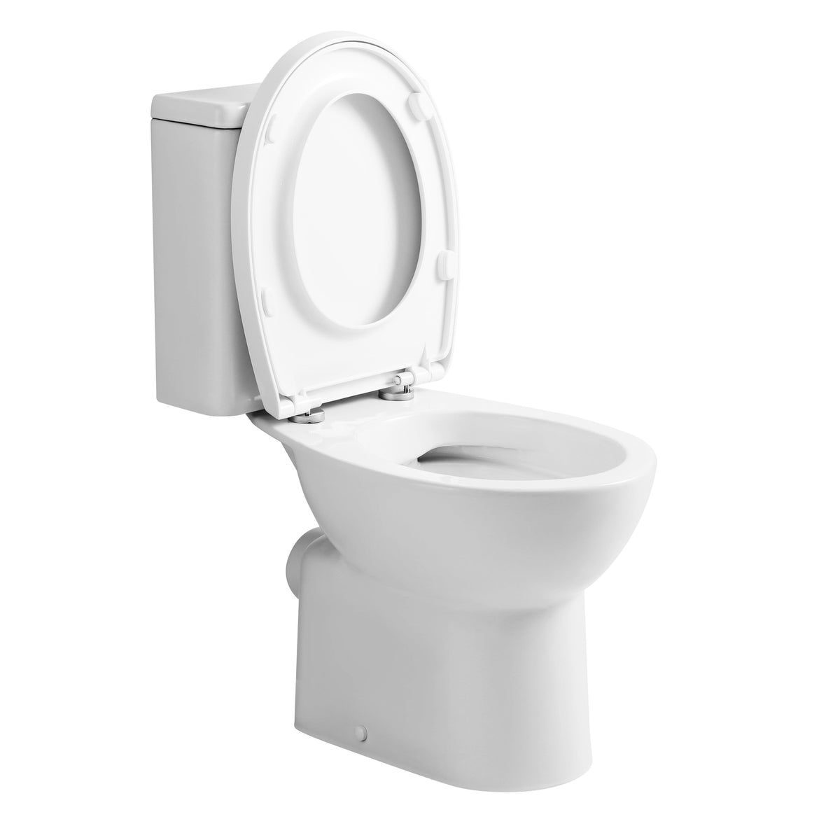 Oasis Rimless Close Coupled Toilet With Cistern & Soft Close Seat - White