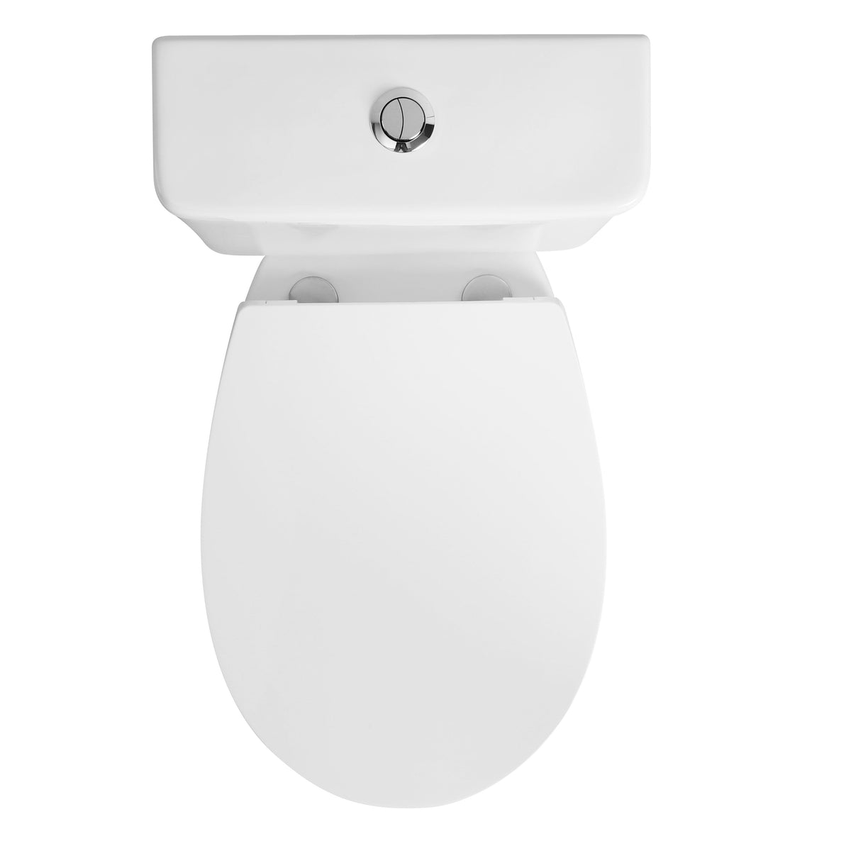 Oasis Rimless Close Coupled Toilet With Cistern & Soft Close Seat - White