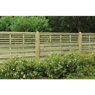Forest 6ft x 5ft Pressure Treated Decorative Kyoto Fence Panel