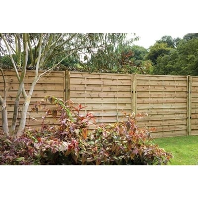 Forest 6ft x 5ft Pressure Treated Decorative Europa Plain Fence Panel