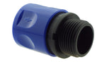 BSPF-Quick Connect Male Valve with 2 x Hose Connectors 3/4" BSPM