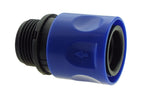 In-Line BSPF Valve with 2 x Hose Connectors Blue