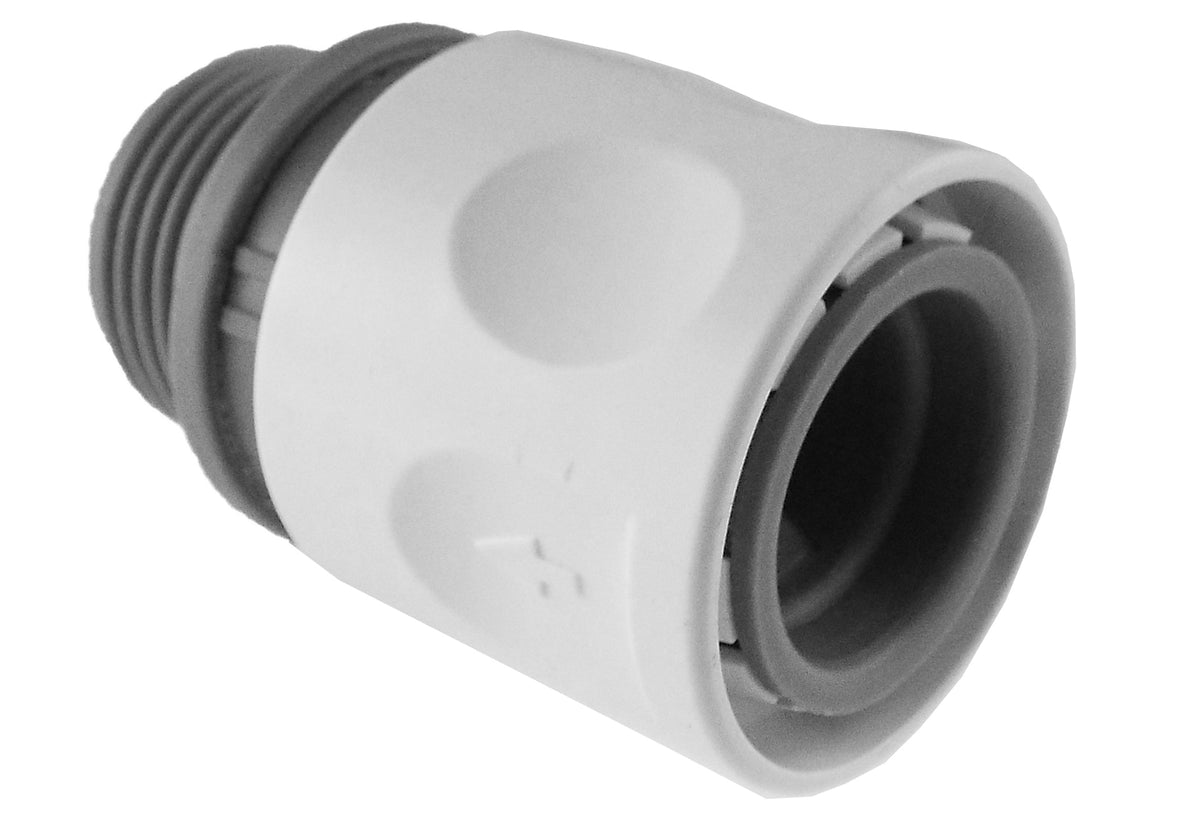 Hose Connector WL with In-Line BSPF Valve and 19mm Brass Barb