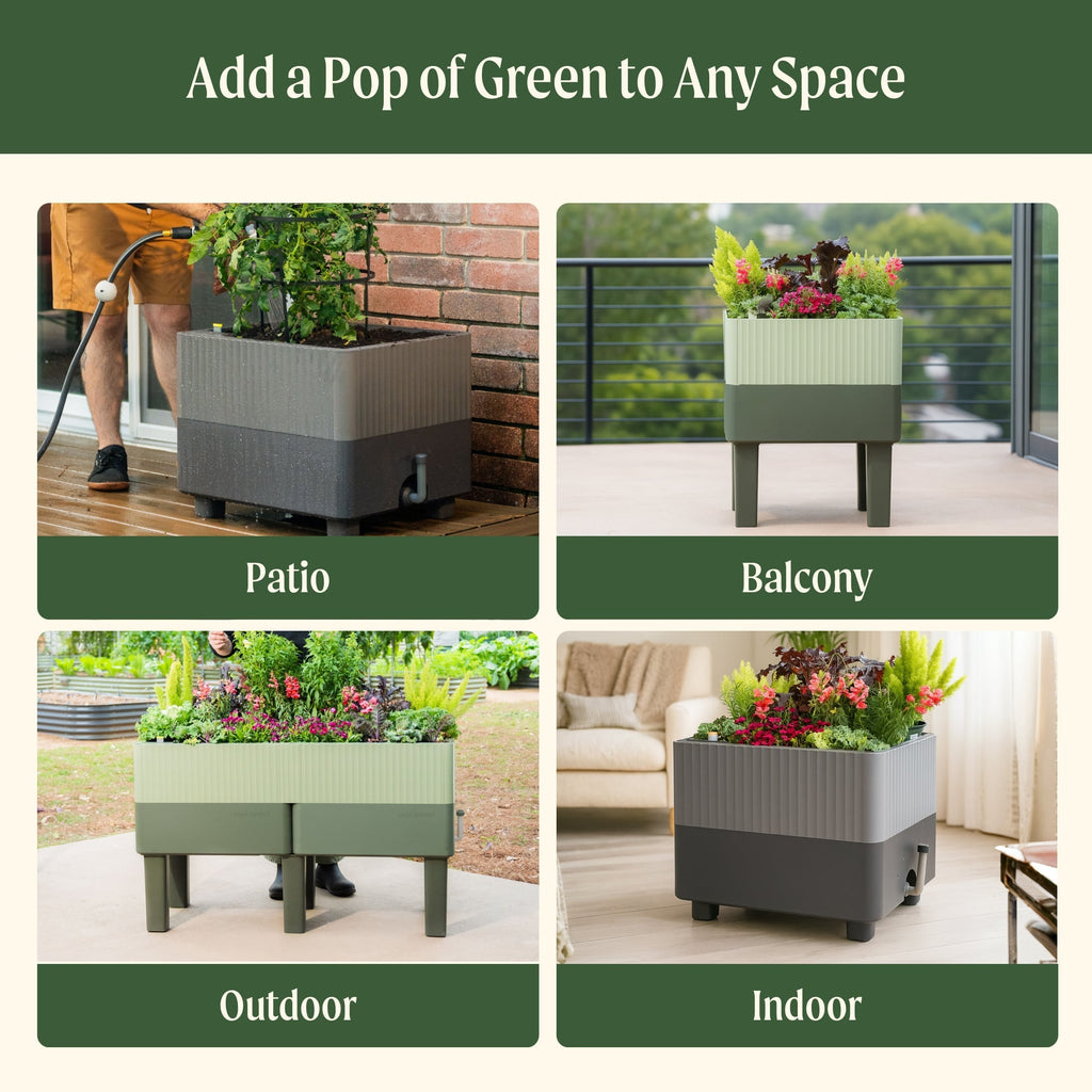 EZCube Self-Watering Planter 21" x 24"