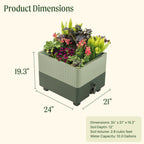 EZCube Self-Watering Planter 21" x 24"