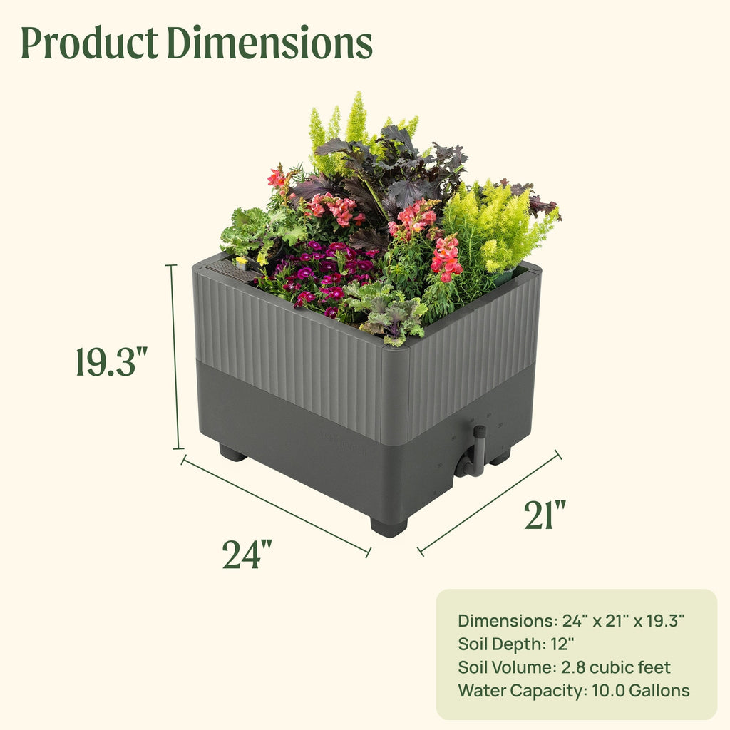 EZCube Self-Watering Planter 21" x 24"