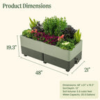 EZCube Self-Watering Planter 21" x 48"