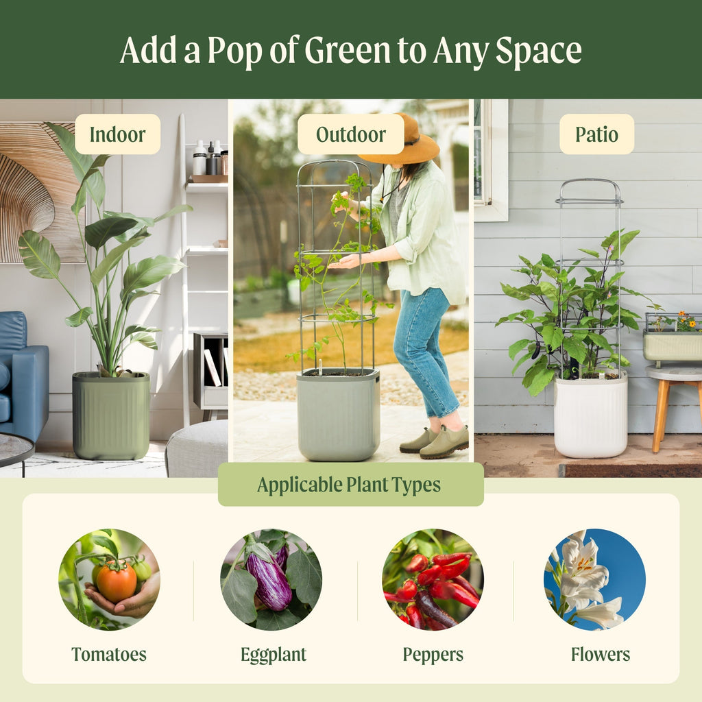 EZ Self-Watering Tomato Planter with Trellis Gen 1