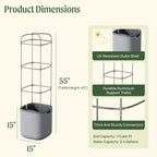 EZ Self-Watering Tomato Planter with Trellis Gen 1