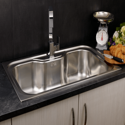 Elegance Jumbo Stainless Steel Inset Kitchen Sink