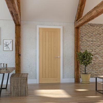Ely Oak Prefinished Internal Fire Door FD30 - All Sizes