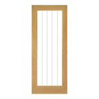 Ely Prefinished Oak Glazed (1 Full Light Panel) Internal Door - All Sizes - Deanta