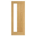 Ely Prefinished Oak 1SL Glazed Internal Fire Door FD30