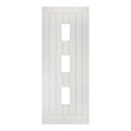 Ely White Primed 3 Glazed Light Panels Internal Fire Door FD30 - All Sizes
