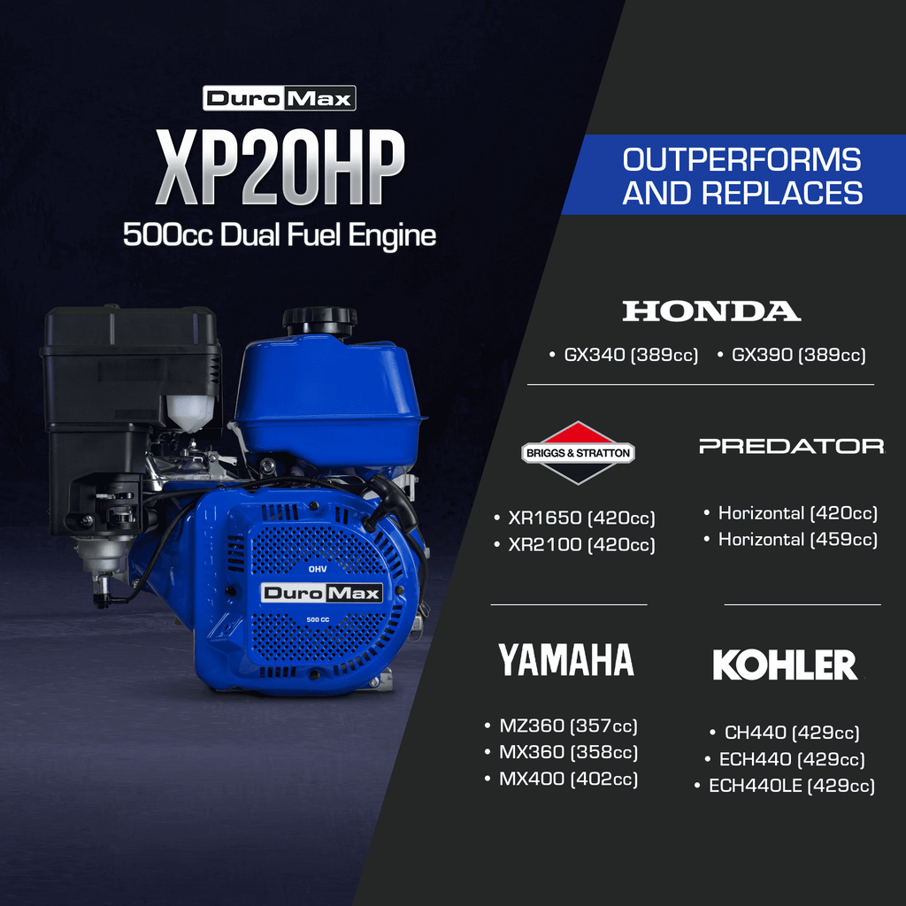 500cc 1-Inch Shaft Recoil Start Gasoline Engine