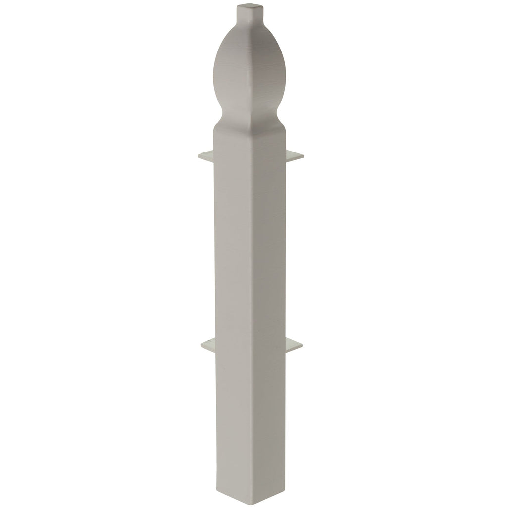 External Corner for 150mm Roomline Torus Plastic Skirting - White Satin External Corner for 150mm Roomline Torus Plastic Skirting - White Satin