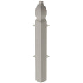 External Corner for 150mm Roomline Torus Plastic Skirting - White Satin External Corner for 150mm Roomline Torus Plastic Skirting - White Satin