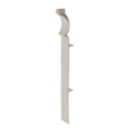 English Oak Internal Corner for 150mm Roomline Torus Plastic Skirting - White Satin