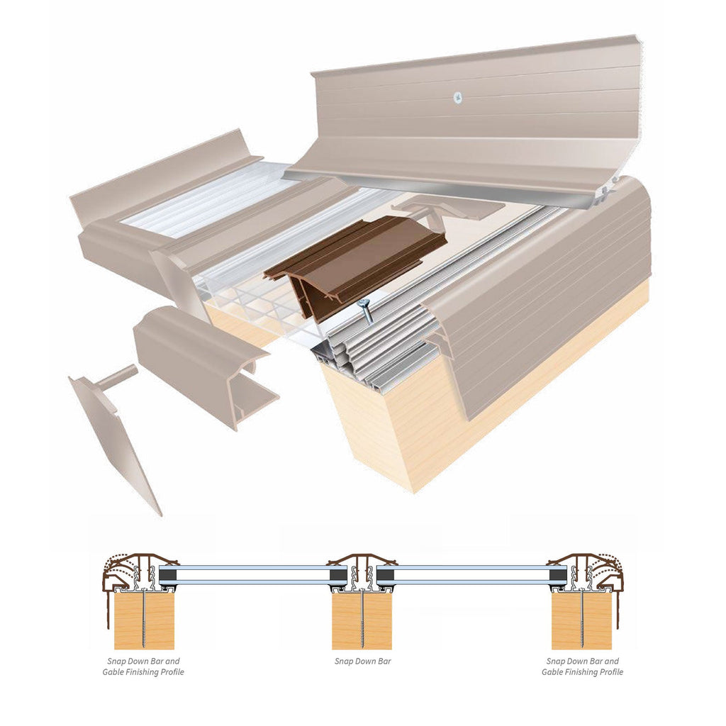 Exitex Capex Snap Down Gable Finishing Profile