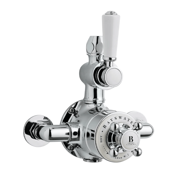 Exposed Valve with White Indices - Bayswater Bathrooms