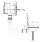 Extended Retainer Bath Waste & Overflow