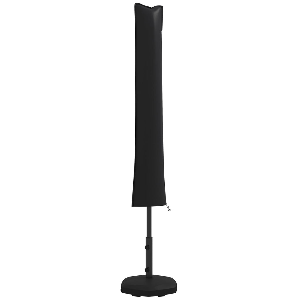 Cantilever Parasol Cover, Banana Umbrella Cover with Zipper for Garden, Patio, Black