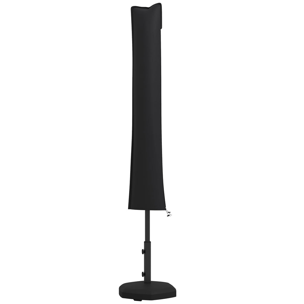 Cantilever Parasol Cover, Banana Umbrella Cover with Zipper for Garden, Patio, Black