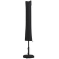 Cantilever Parasol Cover, Banana Umbrella Cover with Zipper for Garden, Patio, Black