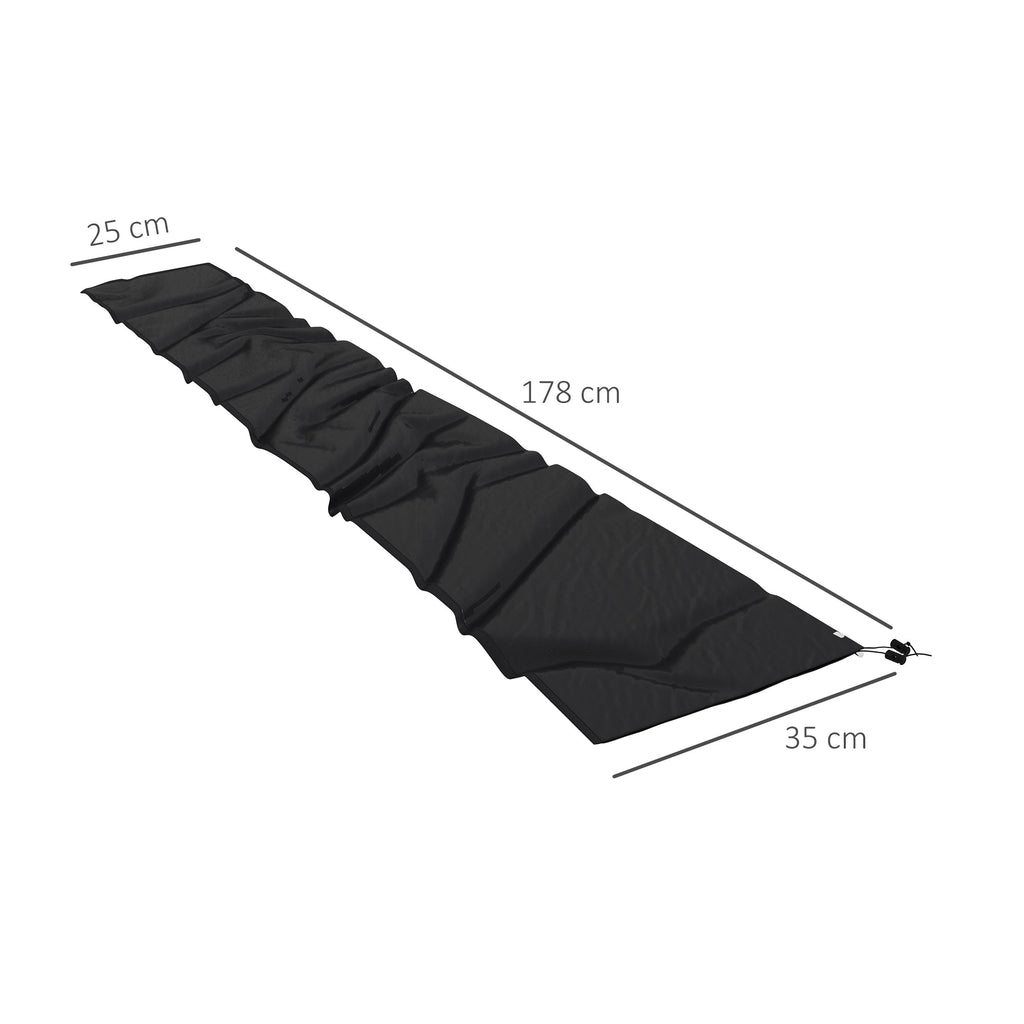 Cantilever Parasol Cover, Banana Umbrella Cover with Zipper for Garden, Patio, Black