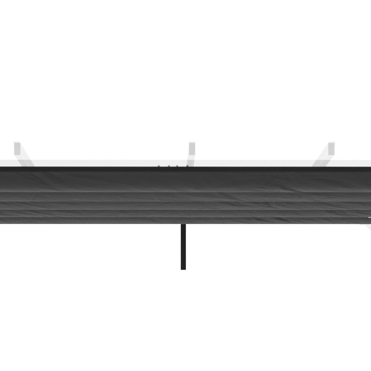 Retractable Replacement Pergola Canopy for 10' x 10' Pergola, Dark Grey