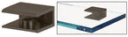 CRL Square Interior Shower Shelf Clamp