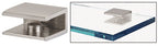 CRL Square Interior Shower Shelf Clamp