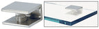 CRL Square Interior Shower Shelf Clamp