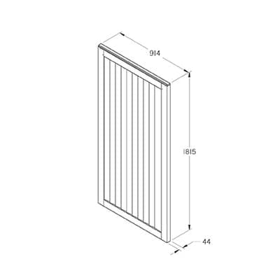Forest Board Gate x 6ft (h)