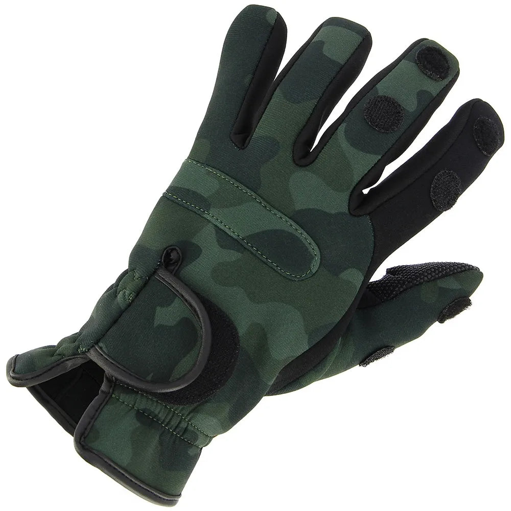 NGT Camo Fishing Gloves