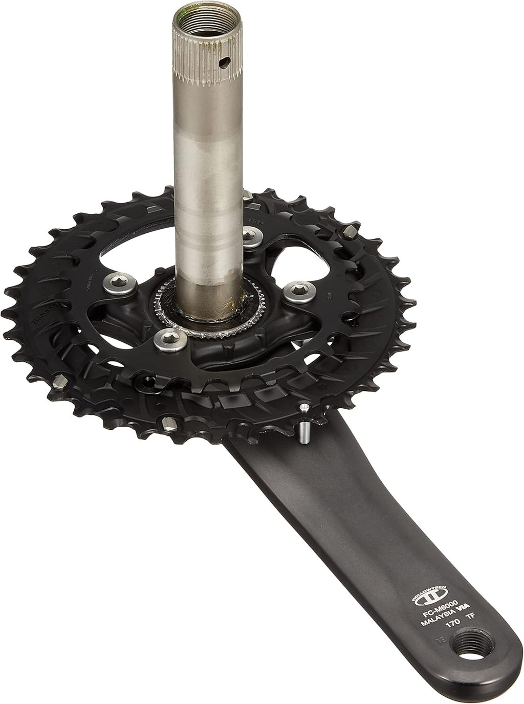 Shimano Deore FC-M6000 10 Speed Double Crankset 38/28T 175mm MTB - Black