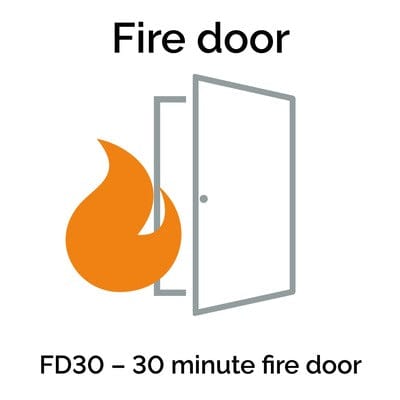 Rushmore Oak Internal Fire Door FD30 - All Sizes