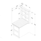 Forest Fold Down Wooden Garden Bar