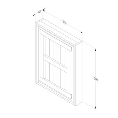 Forest Fold Down Wooden Garden Bar