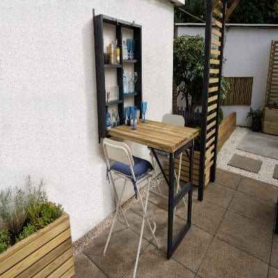 Forest Fold Down Wooden Garden Bar