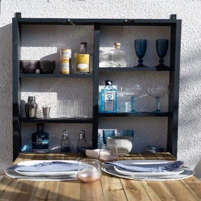 Forest Fold Down Wooden Garden Bar