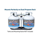 2 Stage Auto Propane Gas Regulator w/ 2 - 12" Pigtails