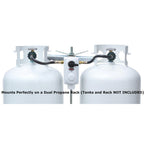 2 Stage Auto Propane Gas Regulator w/ 2 - 12" Pigtails