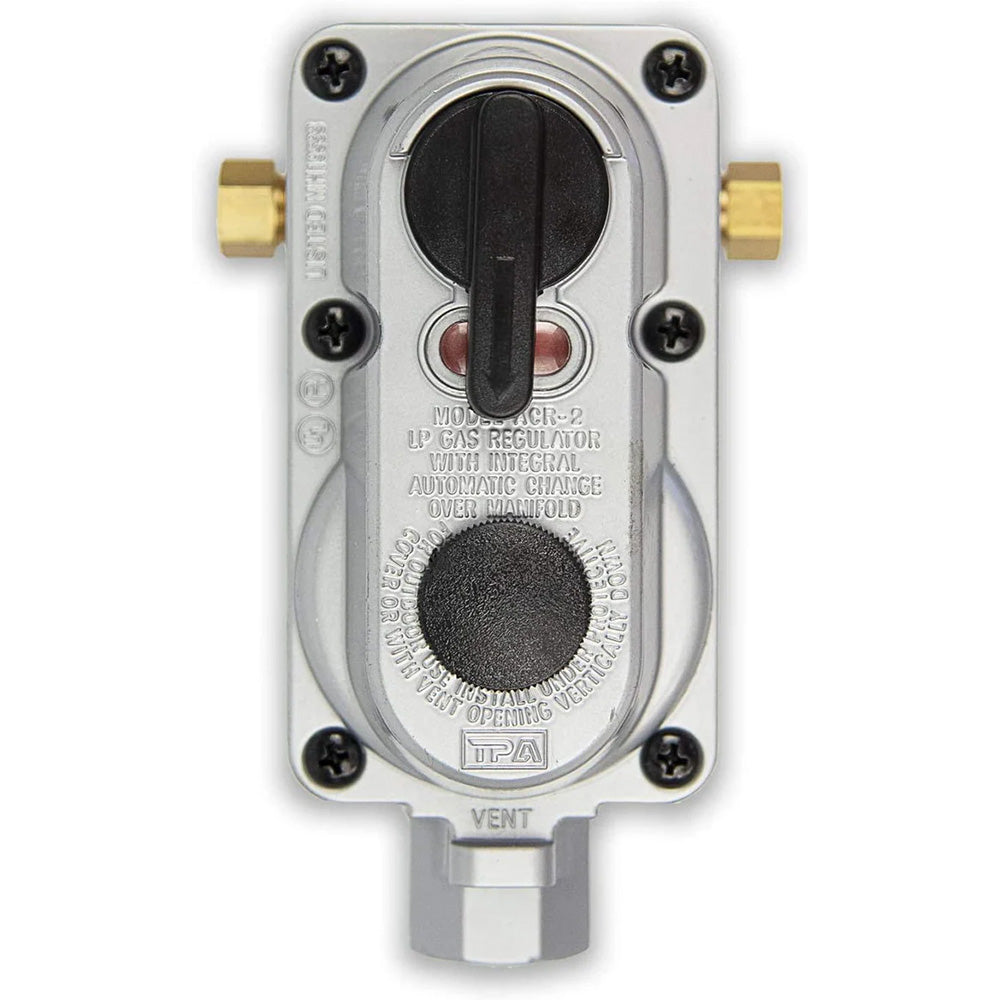 2 Stage Auto Propane Gas Regulator w/ 2 - 12" Pigtails