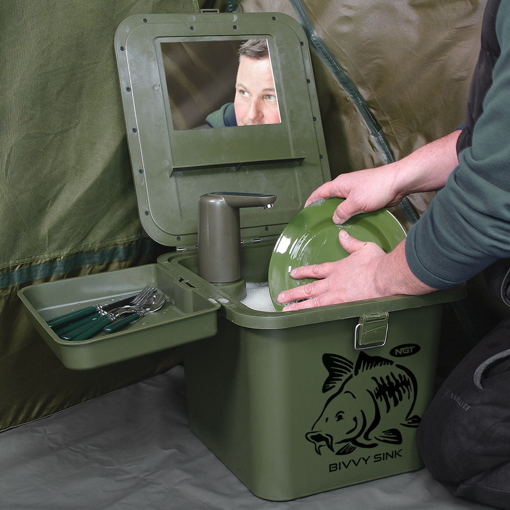 NGT Bivvy Sink + Free Auto Tap