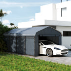 Onward 12' x 20' Heavy Duty Metal Carport with Galvanized Roof & Removable Sidewalls