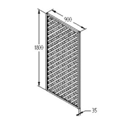 Forest Rosemore Lattice 180cm x 90cm