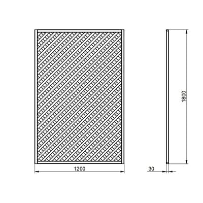 Forest Rosemore Lattice 180cm x 120cm